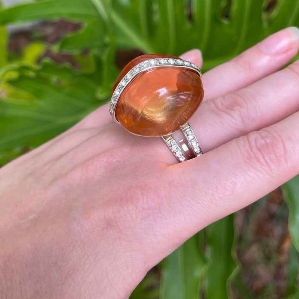 Kenneth Jay Lane Vintage Adjustable Statement Ring KJL